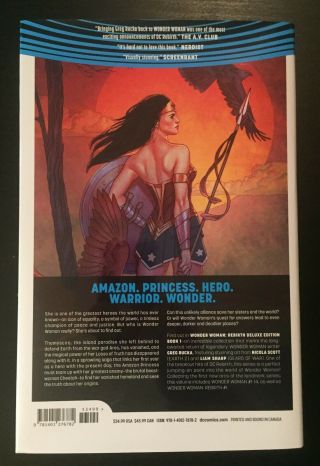 Wonder Woman Rebirth Deluxe Edition HC Vol 1 DC Comics Rucka Sharp Scott 2