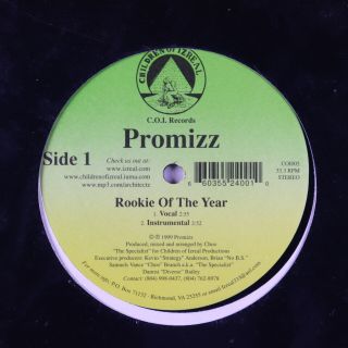 Promizz - Rookie Of The Year 12 " - Children Of Izreal - Indie Rap