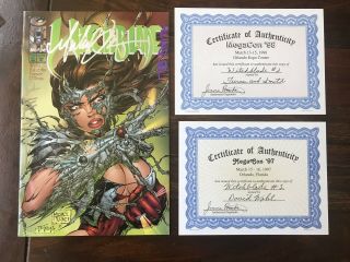 1996 Witchblade 2 Signed Michael Turner,  Jd Smith And David Wohl W/ Coas Image