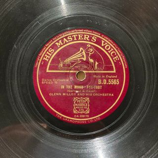 Glenn Miller - B.  D.  5565 - In The Mood b/w Out Of Space - 78RPM 2