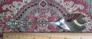 Rose Point By Wallace Ice Cream Fork 5 3/8 "