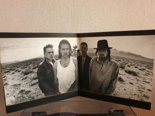 U2 Vinyl LP The Joshua Tree 1987 With Poster/ Lyric Sheet. 3