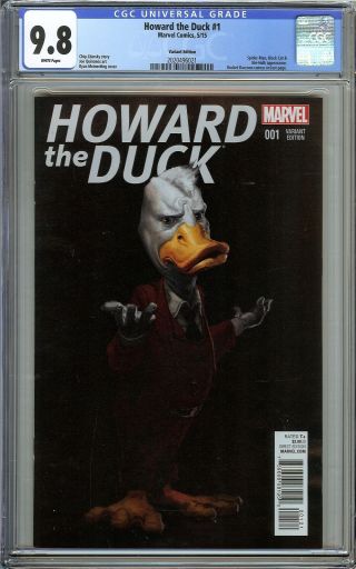 Howard The Duck 1 Cgc 9.  8 Spider - Man She - Hulk App Movie Variant Edition Cover
