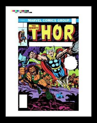 Jack Kirby Thor 253 Rare Production Art Cover