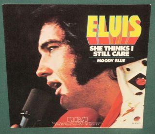 Elvis Presley RCA PB - 10857 Moody Blue 45 W/ Sleeve 1976 2