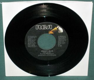 Elvis Presley RCA PB - 10857 Moody Blue 45 W/ Sleeve 1976 3