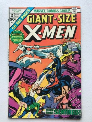 Giant Size X - Men 2 - Gsx Uncanny Marvel Comics 1 Neal Adams Gil Kane Vf