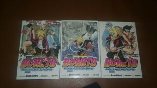 Boruto Naruto Next Generations Volume 1,  2,  3 Manga Book English Close To