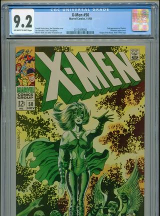 1968 Marvel X - Men 50 2nd App.  Polaris Classic Steranko Cover Cgc 9.  2 Ow - W Box1