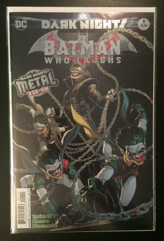 The Batman Who Laughs 1 One - Shot First Printing Dark Nights Metal Tie - In