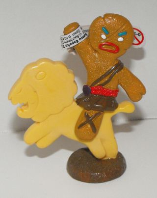 Gingy Gingerbread Man Figurine 3 Inches Tall Plastic Figure From Shrek Movie