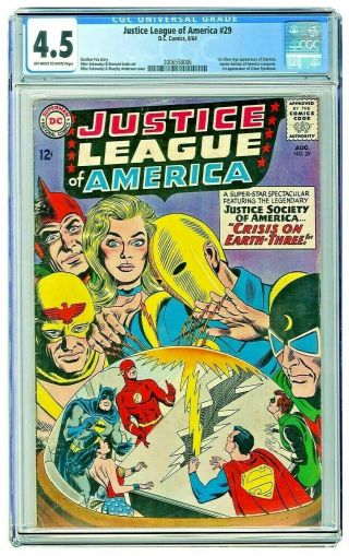 Justice League Of America 29 1st Appearance Crime Syndicate Of America Cgc 4.  5