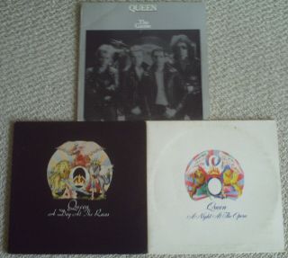 Queen X 3 " The Game,  A Night At The Opera,  A Day At The Races " All 3