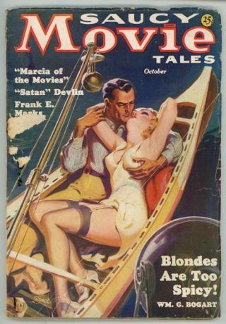 Saucy Movie Tales Oct 1936 Wild Norman Saunders Gga Cvr