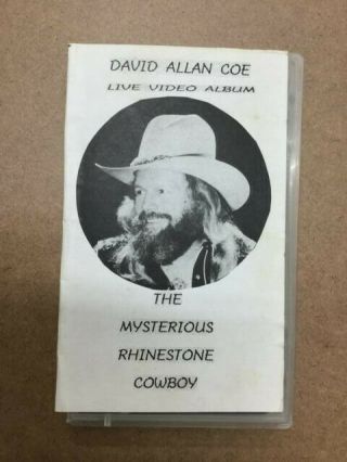 David Allan Coe Vhs Very Rare Live Concert Footage Recording Willie Nelson