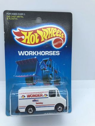 Vintage Hot Wheels Blackwall Workhorses 1988 Hostess Wonder Bread Delivery Truck