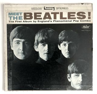 Meet The Beatles 1964 St 2047 Capitol Stereo Vinyl Lp Second Us Album