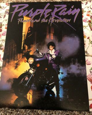 Vintage Prince Purple Rain LP Record Soundtrack w/ Poster LP Record Album Vinyl 2