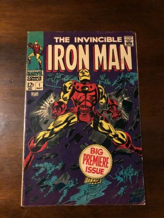 Iron Man 1 Gorgeous Cover - - Solid Copy— 5.  5 Fn -