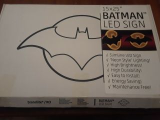 Batman - DC Comics - LED Neon Style Lighting 15 x 25 Brandlite Retailer Sign 6