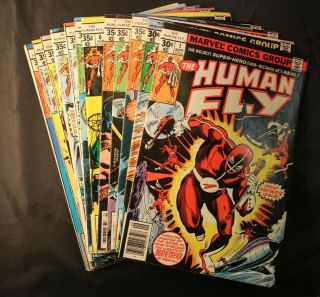 The Human Fly 1 - 15 Bronze Age Mid To (sep 1977,  Marvel)