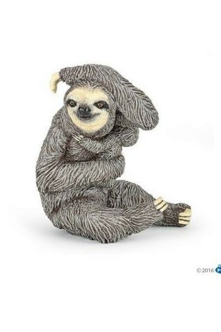 Papo 50214 Sloth With Baby Model Wild Animal Figurine Toy For 2017 - Nip