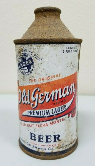 Old German Brand 12 Oz.  Cone Top Beer Can