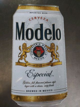 Modelo Especial Metal (tin) Sign 18 Inches Tall,  9.  25 Inches Wide