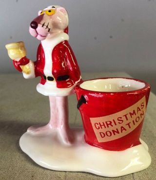 Royal Orleans 1981 Pink Panther Christmas Donations Figurine Vintage