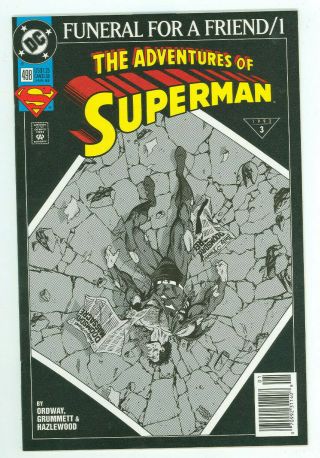 Superman Funeral For A Friend Part 1 - 8 Plus Epilogue Dc Comics 1993 Nm 9.  4