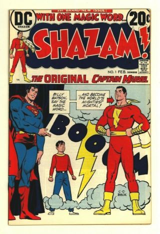 Shazam 1 Vf (8.  0) Dc Comics 2/73 1st Captain Marvel Revival Since G.  A.