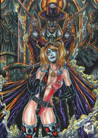 Harley Quinn (11 " X17 ") By Elinaldo - Ed Benes Studio
