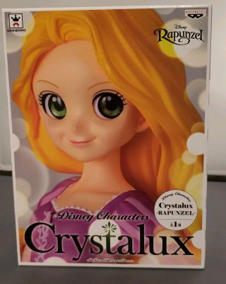 Disney Characters Crystalux Rapunzel Figure Banpresto Japan Exclusive