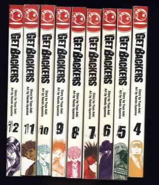 Set Of 9 - Get Backers By Yuya Aoki Story Vol 4,  5,  6,  7,  8,  9,  10,  11,  12 English