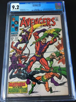 Avengers 55 Cgc 9.  2 Ow To White Pgs.  1st Ultron