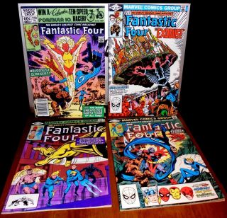 Fantastic Four 239 - 245 Nm,  Unread New/old Stock Comics (1982) Frankie Raye