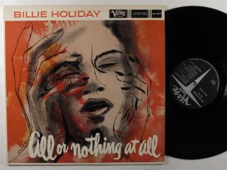 Billie Holiday All Or Nothing At All Verve Lp Mono