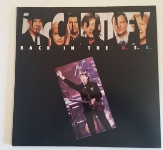 Paul Mccartney " Back In The U.  S.  A.  " 1989 3 - Lp Vinyl Red White & Blue Unplayed