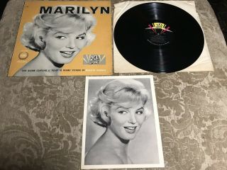Marilyn Monroe ‎record – 1962 Lp W/ Rare Photo Insert 20th Century Fox Vinyl