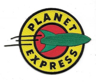 Futurama Animated Tv Series Planet Express Logo Embroidered Patch