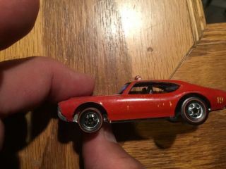 1969 Mattel Hot Wheels - REDLINE - Olds Cutless 442 Fire Chief Toy Car 5
