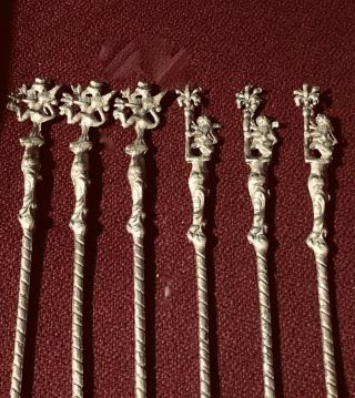 MONTAGNANI SILVER PLATE ICED TEA SPOONS MADE IN ITALY SIGNED SET OF (9) NINE 2