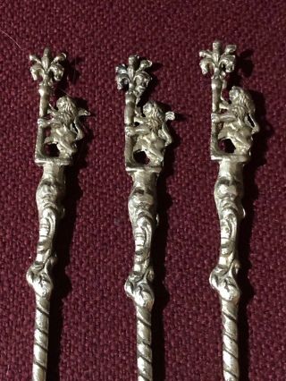 MONTAGNANI SILVER PLATE ICED TEA SPOONS MADE IN ITALY SIGNED SET OF (9) NINE 4
