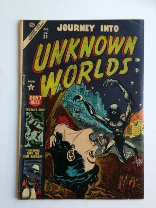 Journey Into Unknown Worlds 23,  Vg,  Unrestored,  See Shipp.  Costs For Mult.  Wins