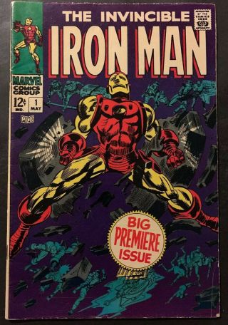 Iron Man 1 (Marvel Comics 1968) VG Classic Cover Key Issue Avengers Endgame 2