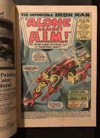 Iron Man 1 (Marvel Comics 1968) VG Classic Cover Key Issue Avengers Endgame 4