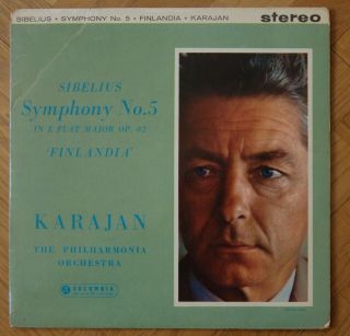 Columbia B/s - Sax 2392 - Karajan - Sibelius - Symphony No.  5