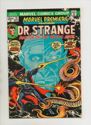 Marvel Premiere 10 - Neal Adams Dr Strange Cover - (grade 8.  0) 1973
