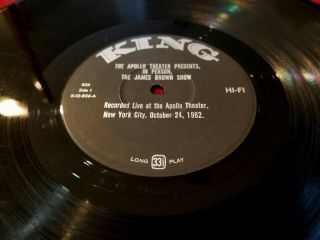 James Brown Live At The Apollo LP PRESS King 826 VOLUME 1 MONO 4