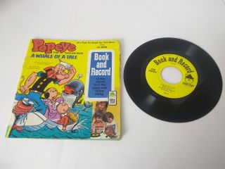 Popeye The - Sailor Man.  A - Whale - Of - A - Tale,  Peter Pan - Records,  1969,  45rpm